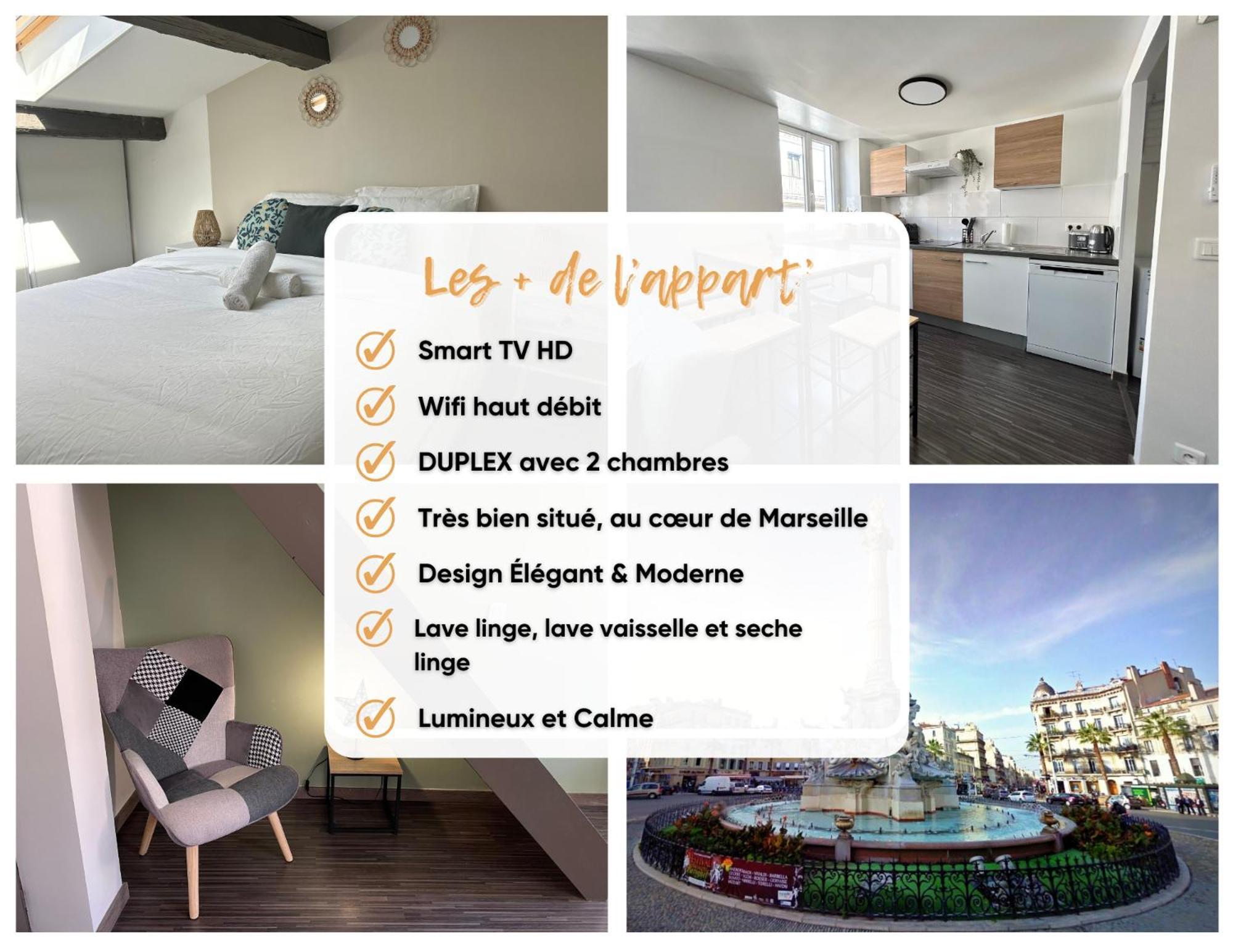 Appartement Mood Ii - Centre - Calme - Duplex - 5 Couchages - Cuisine Complete